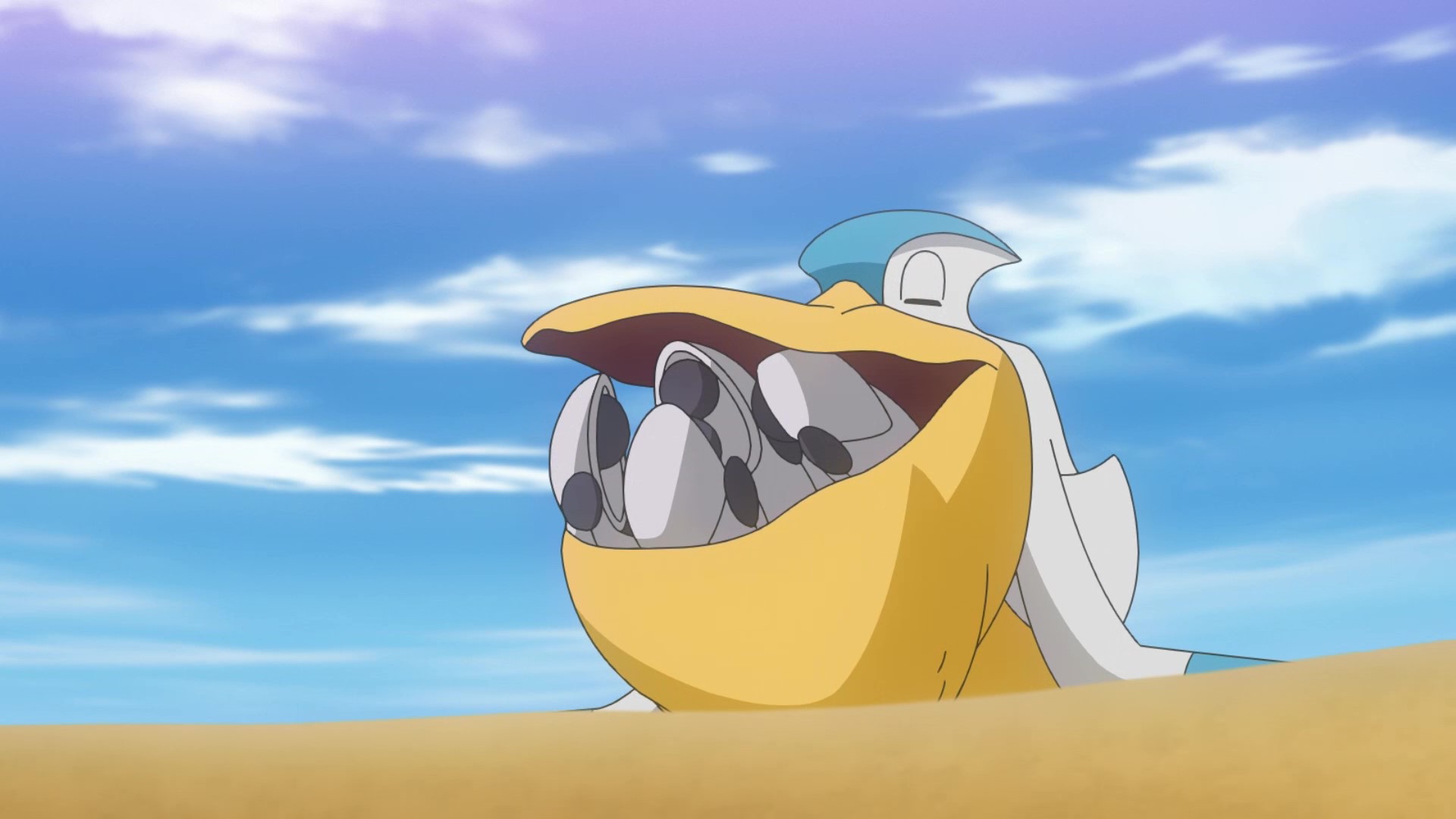 アニメ ポケットモンスター 公式 アニポケ 豆知識 みずどりポケモン ペリッパー は 口の中に小さなポケモンやタマゴを入れて 安全な場所に届けてくれる空の運び屋 ロケット団のペリッパーも バトルの度にロケットガチャットを運んでくれていました