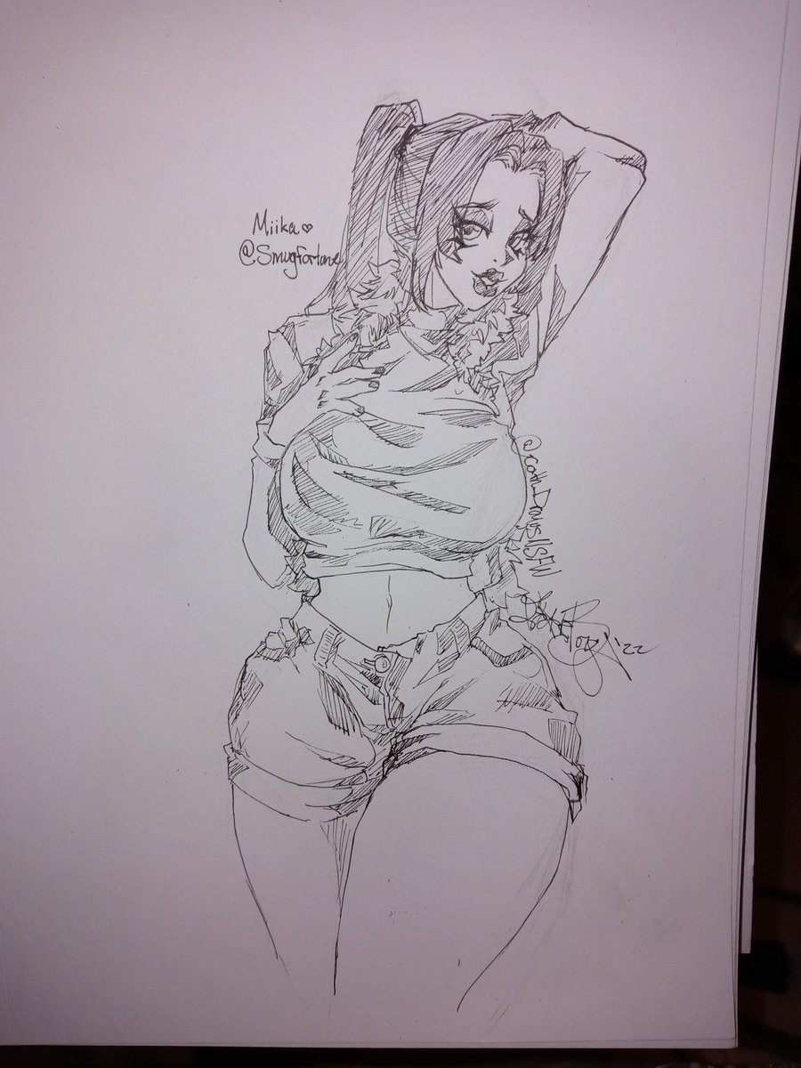 Cath_DrawsNSFW's tweet photo. Request for @Smugfortune of their OC Miika!Hope you like it😘
#hyperthicc #thicc #nsfwart #lewdart #request #lewd #nsfw #thiccoc https://t.co/Uw5gqvPAns