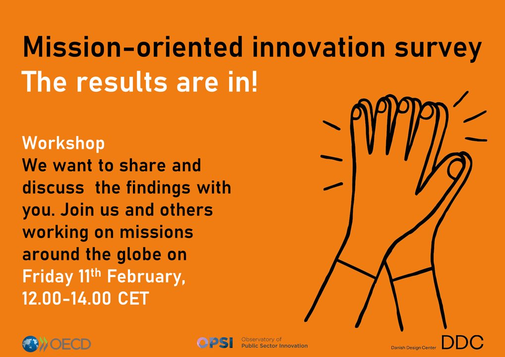 📢We got answers!📢

Take a deep dive with us into the results from our recent mission #survey with <a href="/OECDinnovation/">OECD Innovation</a> <a href="/OECDdev/">OECD Development</a> &amp; @designcentret. We will be looking at

🧐who does missions?
🔭what type of missions?
✅and how YOU make missions work! 

Register meetoecd1.zoom.us/meeting/regist…