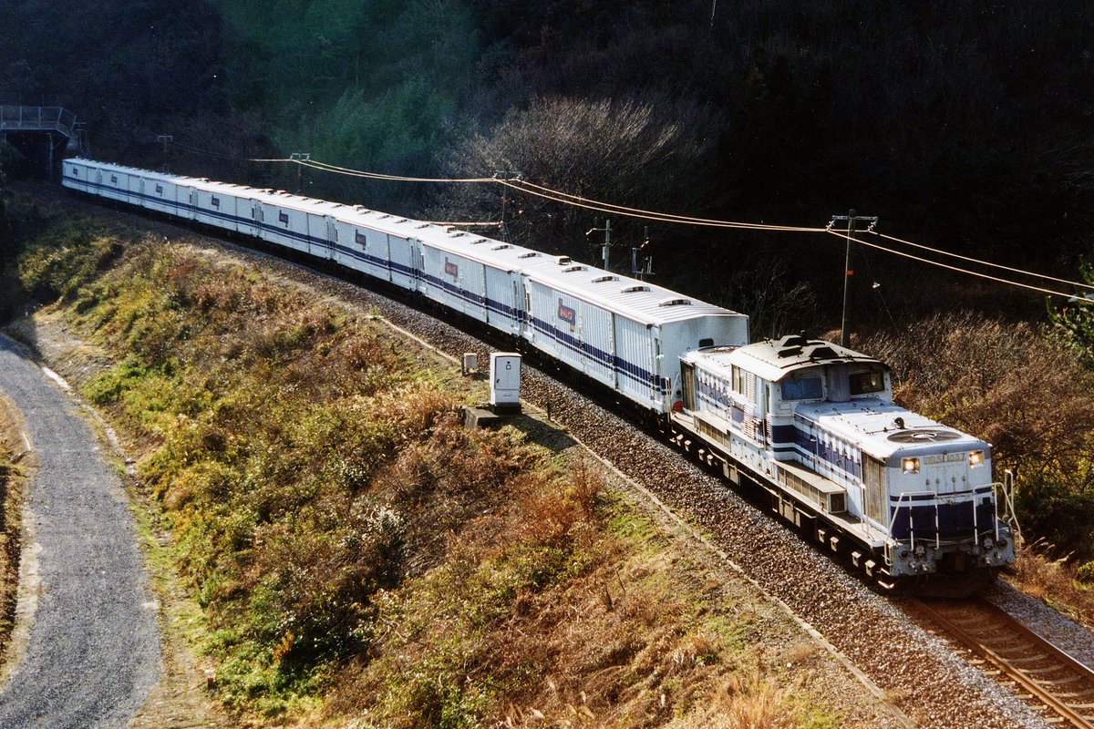 カートレインユーロ名古屋用マニ44×8の名古屋-美濃太田間疎開回送は主
