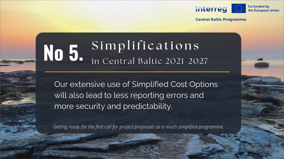 CentralBaltic's tweet image. The simpler the better. Our simplified rules will mean less reporting and more security and predictability in the new programme! Collect all our simplifications.

#centralbaltic #Interreg #simplifications