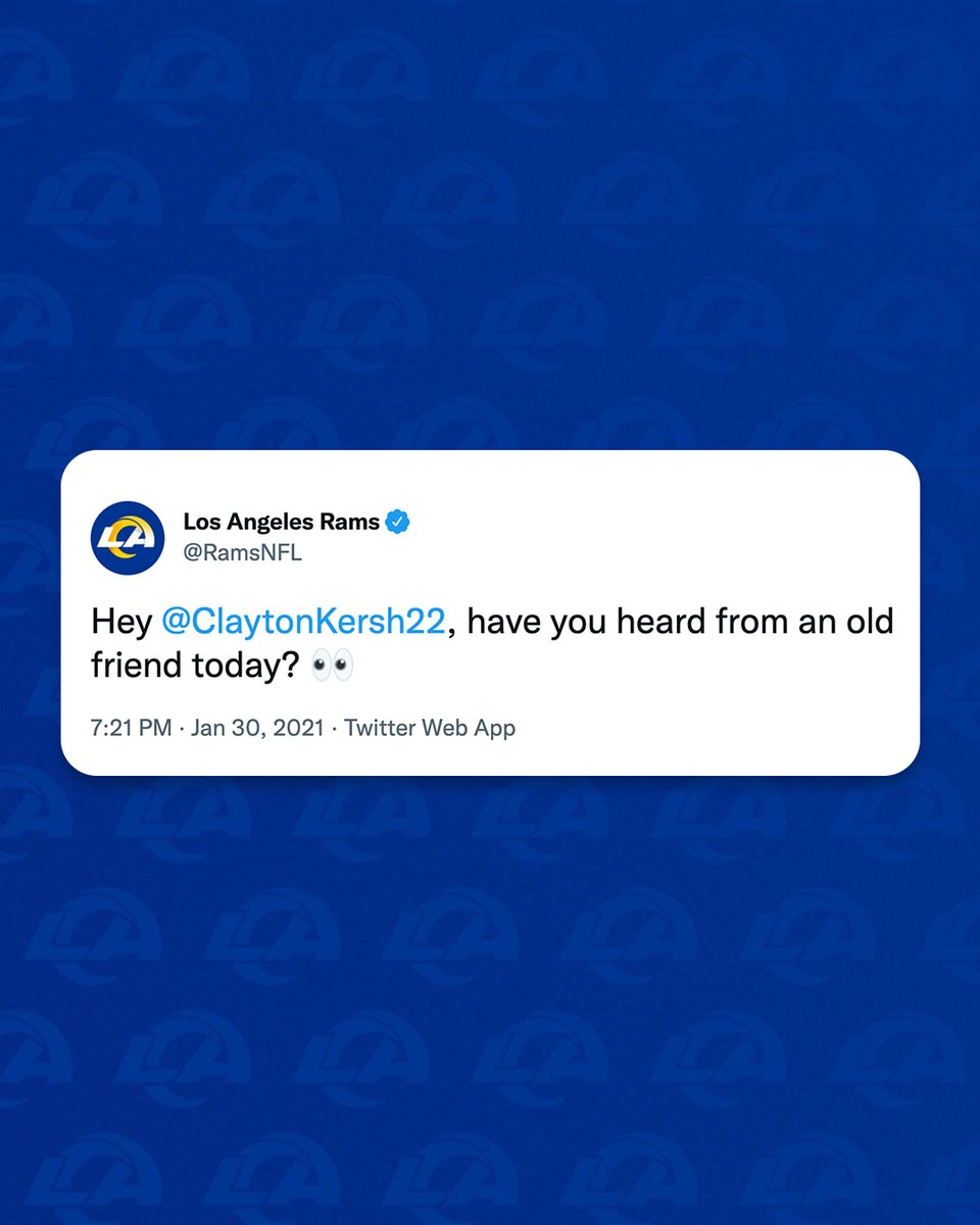 RamsNFL's tweet photo. January 30, 2021               January 30,2022 https://t.co/l5cPXsNiKK