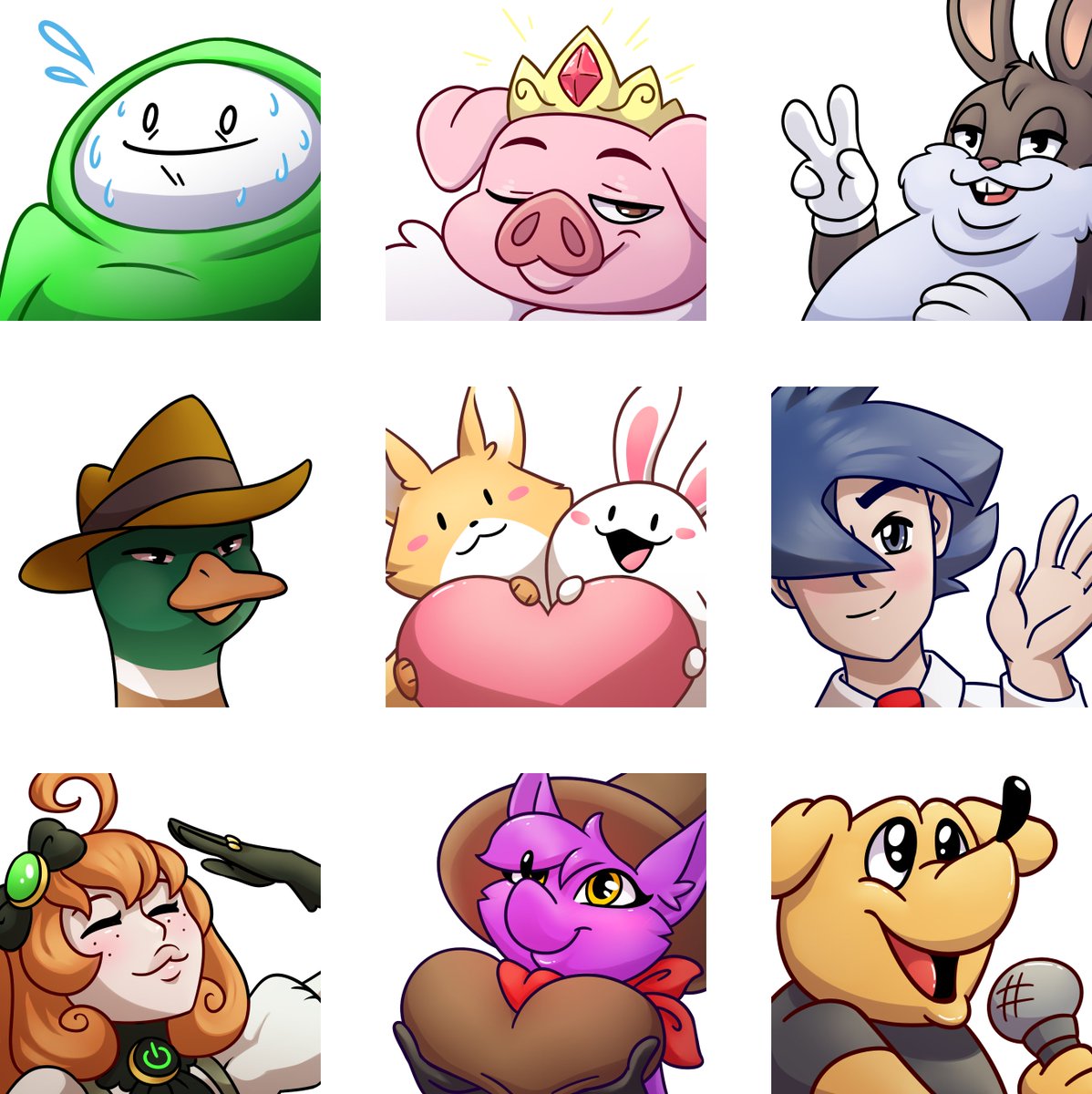 anvalina's tweet photo. Finally done with the emote drive! 
Thank you all so much for participating, it means a lot to me ^^
It was a ton of work, but it was worth it :3

#emoteartist #twitchemotes #emotedrive #discordemotes https://t.co/9qG2w5Aw3Q