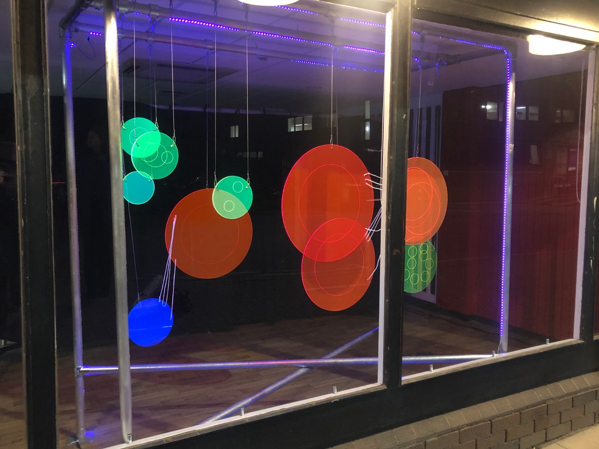 Artsuplift's tweet photo. **LAST CHANCE TO SEE** @JuliaSnowdin fantastic lighting installation @BedworthCivic before it's relocated next week.
'It Takes A Village' explores new mums #lockdownexperiences and what happens when their support network is removed. Don't miss this beautiful free #artexhibition https://t.co/AcUWvuJmuR
