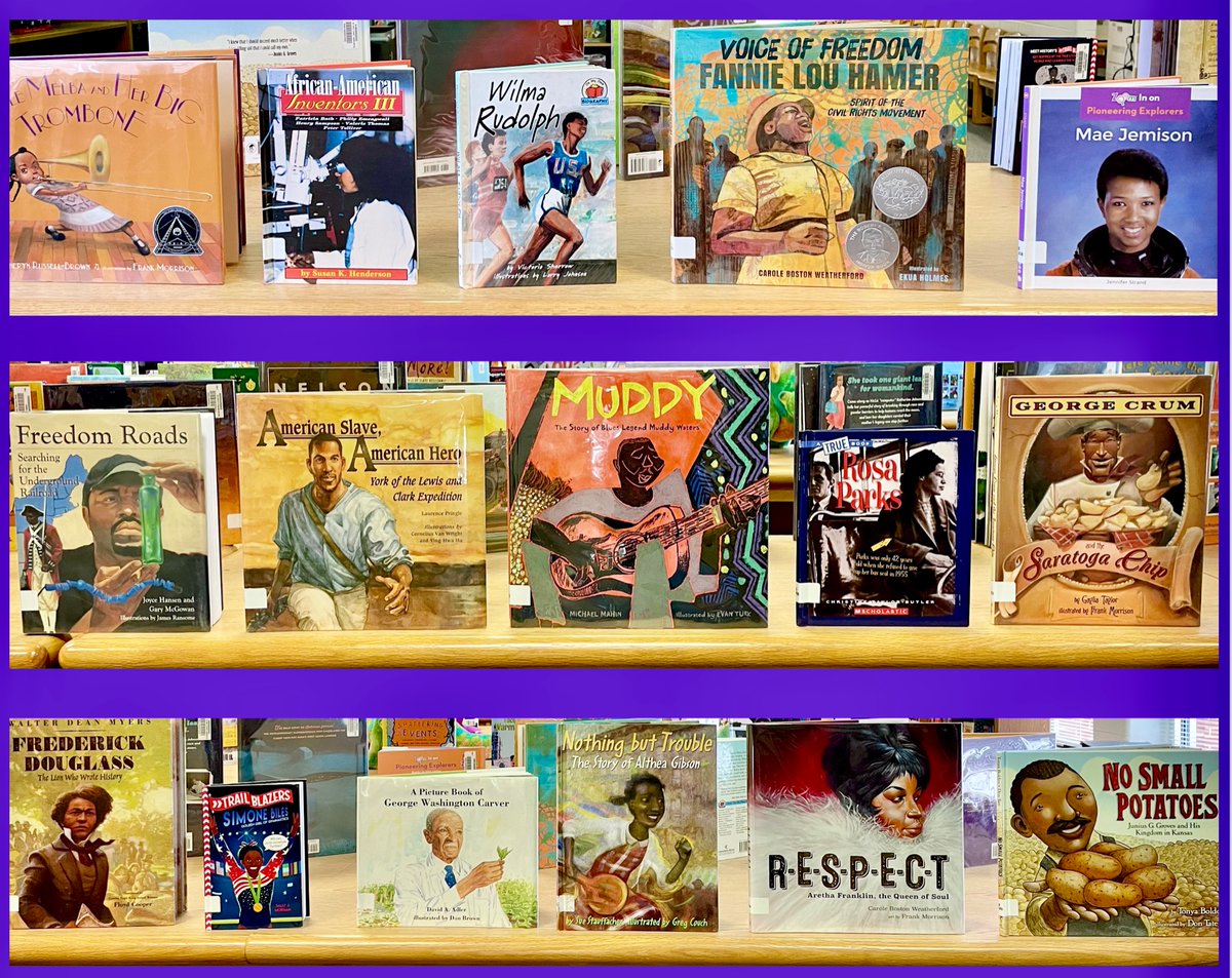 This month we celebrate Black History and so many amazing accomplishments in academics, sports, music, politics, science, civil rights, and much more. Our biography section is overflowing, so come grab a few books!