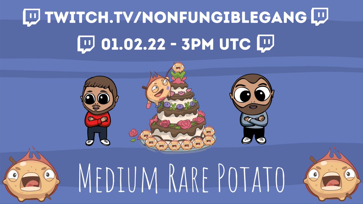 SolariumHQ's tweet photo. 24 HOUR WARNING!

NFG X @MediumRarePotat - This is a game we are loving the look of, come find out and learn with us!

Over $200 of items to giveaway on stream too! 

#nfg #wax #p2e #playtoearn https://t.co/qK3KtUaTUo