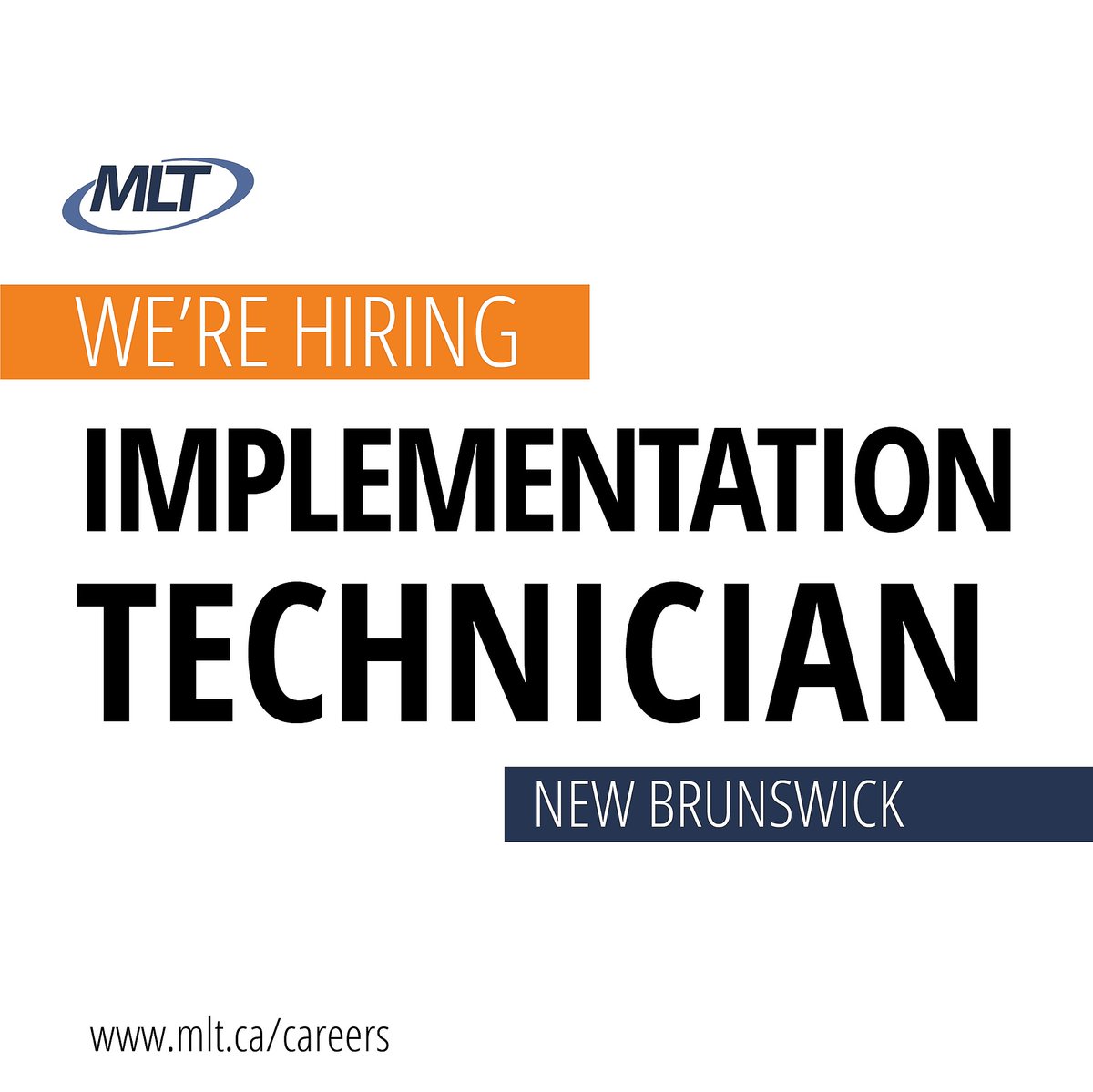 MLT_Canada's tweet photo. We’re #hiring an Implementation Technician to join our brilliant Telecom team! 💻
Apply here: https://t.co/ltTZYVomK4
#ImplementationTechnician #careers #chaosforbreakfast #yourmissinglink https://t.co/H1pUlaDm0G