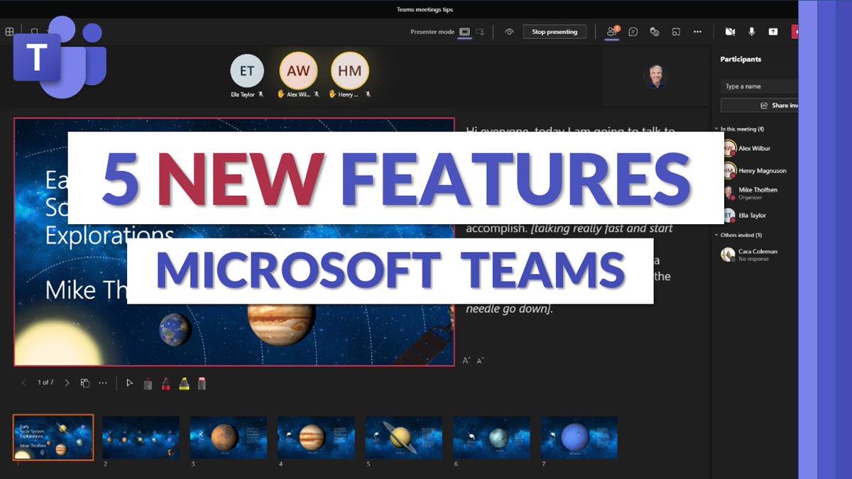 A tutorial video on the top 5 NEW features in #MicrosoftTeams 🚀 These updates include:

🙋‍♀️ Order of Hands Raised
🔇 Temporary Unmute 
📽️ Hide your own video
➕ more

YouTube 📺 youtube.com/watch?v=lmGQ2q…

#edtech #MIEExpert #MicrosoftEDU