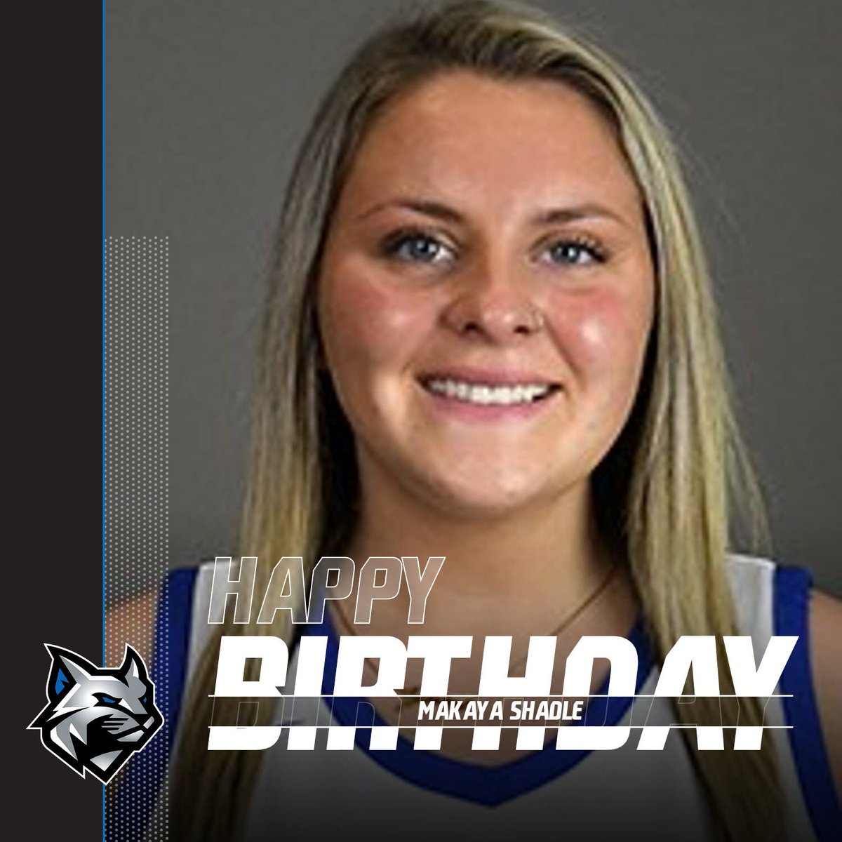 PCTWBasketball's tweet photo. To the master of trick shots and our vocal leader! Shouting happy birthday to you Makaya Shadle #makesomenoise🥳 #SheWild😼 https://t.co/JBQCCk8UVy