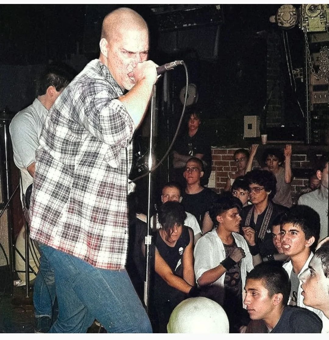 Negative Approach, Mudd Club NYC Process of Elimination Tour (1982) 📸 Marc Barie  <a href="/RealJohnBrannon/">John Brannon</a> #punk #hardcore #hardcorepunk #negativeapproach #rock