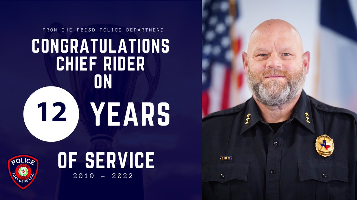 Congratulations @FBISDChiefRider!