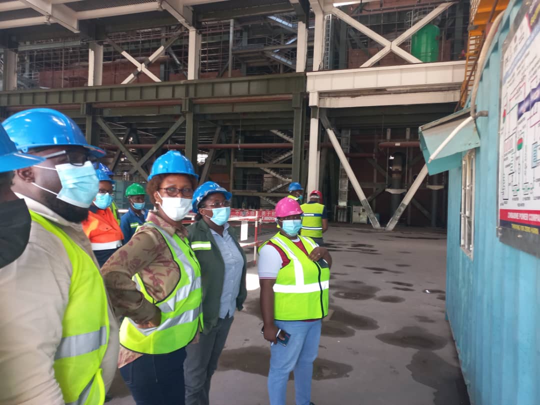 Permanent secretary and HEP team touring the project