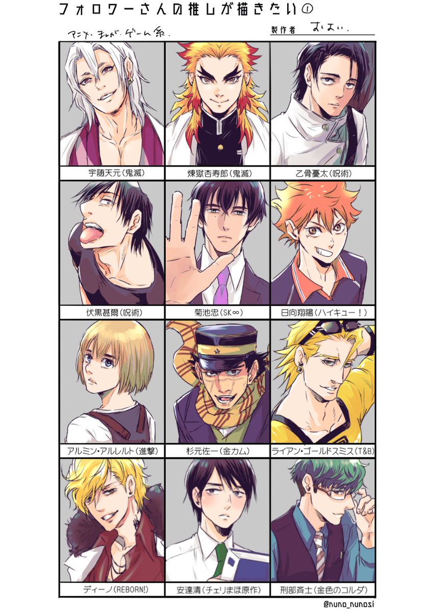 # フォロワーさんの推しが描きたい ✍️
描かせて頂きました🙌
めっちゃくちゃ楽しかった~🔥
お付き合い有難うございました✨
※写真や画像を沢山参考にしています🙇
※間違い・解釈違いは薄い目でゆるくみてやってください🙇
※一枚目テンプレ変更して使わせて頂いてます🙇