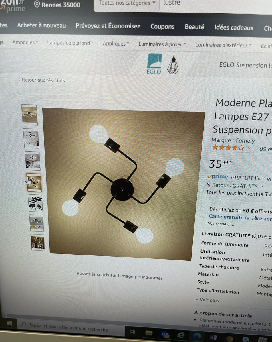 wshlequipecava's tweet photo. Jcherchais un lustre sur Amazon, jsui pas sur du design de celui là https://t.co/tc0XuDPEqS