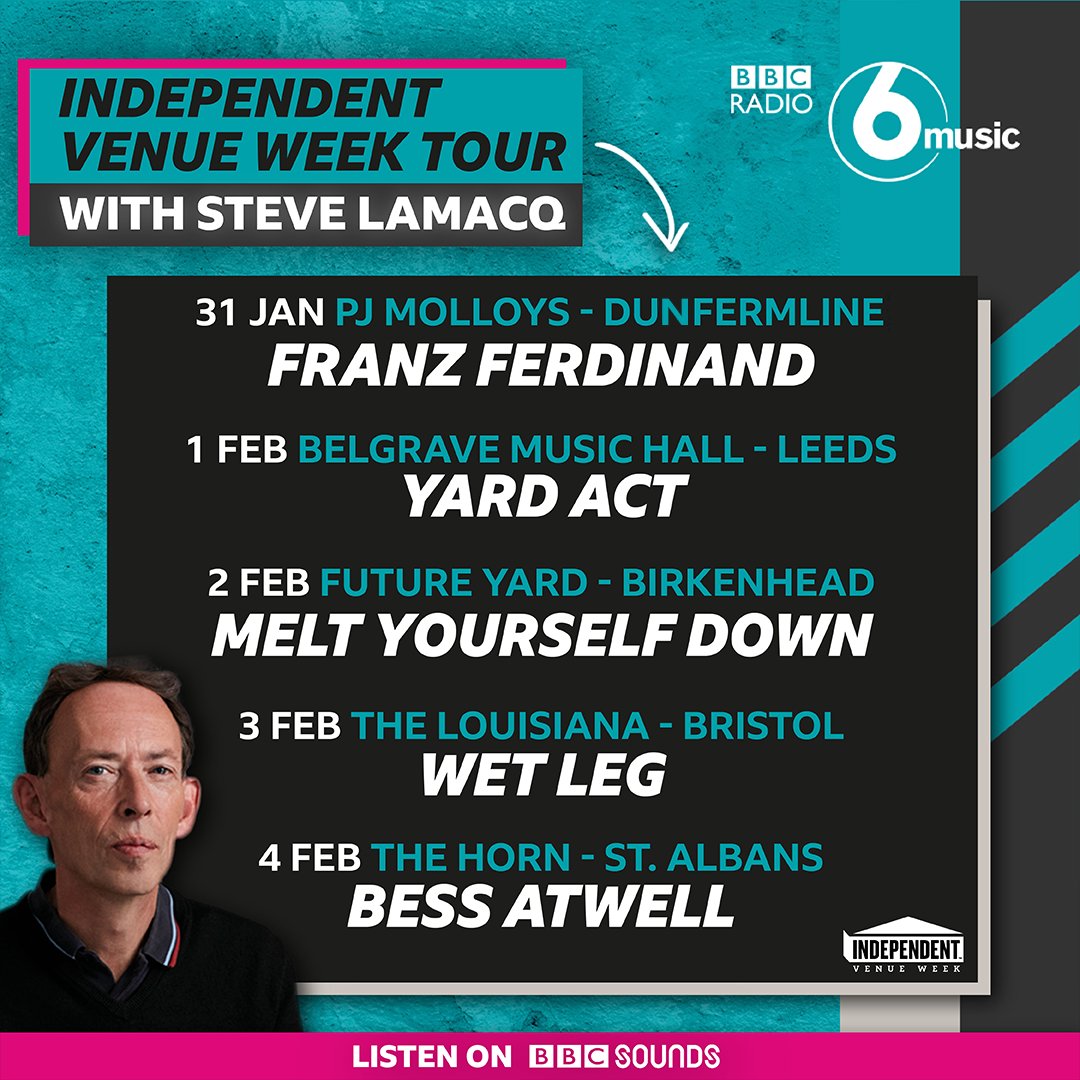 VicGalloway's tweet photo. Independent Venue Week @IVW_UK starts &amp; @Franz_Ferdinand &amp; @HHawkOfficial are playing @PJMolloys TONIGHT for @BBC6Music I'm introducing both bands onstage &amp; I provide @steve_lamacq with a mini musical tour of Dunfermline for today's show. Tune in ❤ #ivwuk #independentvenueweek https://t.co/4UooOrVcCk
