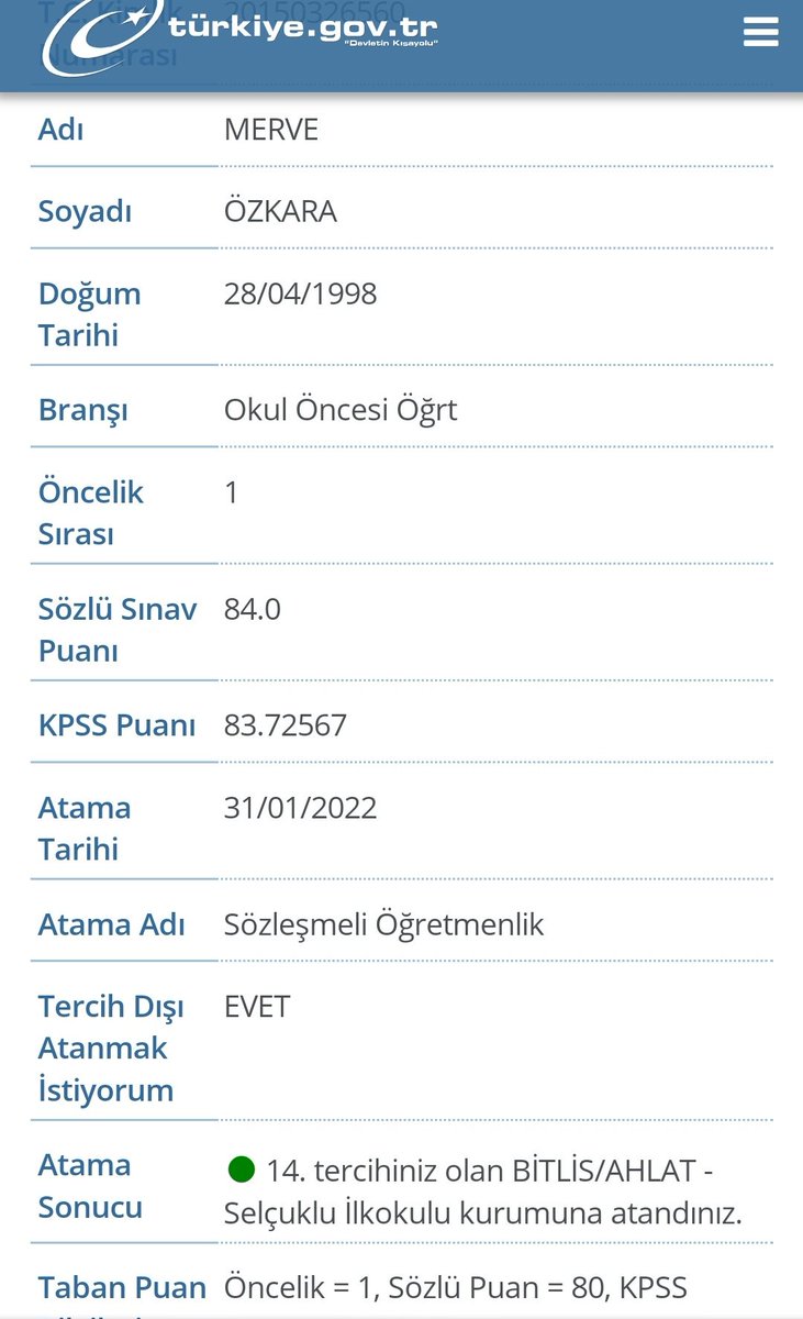 Baba ben öğretmen oldumm