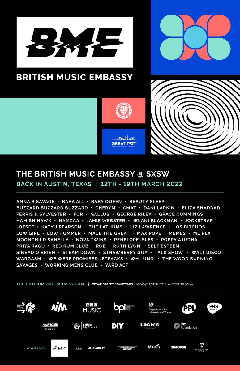 britishmusicbiz's tweet photo. Hello @sxsw 2022, we're coming to play for you. https://t.co/gXXY5DarCC