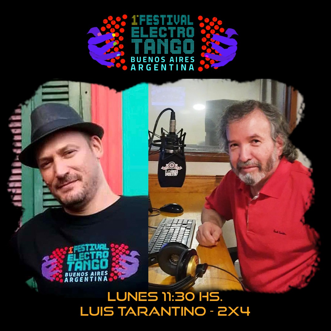 ⭕ Al aire con <a href="/luistarantino/">luis tarantino</a> en <a href="/la2x4/">La 2x4</a> a las 11:30hs Fran Borra chamullando sobre todo lo que se viene en el gran Festival Electrotango Buenos Aires Argentina 🔥
📻 buenosaires.gob.ar/la2x4
#Hoy #tango #FestivalPais