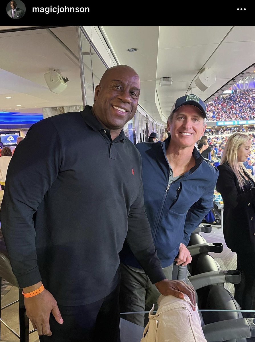 Here’s California governor Gavin Newsom, unmasked indoors at the NFC championship game in LA. But today every kid in his state will have to wear a mask at school. This is all complete and total insanity.
