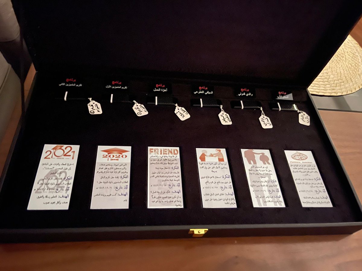 AYSZ1145's tweet image. قدم الأستاذ عبدالله الزهراني المعلم بمجمع الأمير سعود بن نايف التعليمي-القسم المتوسط مجموعة من البرامج المنفذة مع الطلاب لمدير مكتب #تعليم_غرب_الدمام الأستاذ عبدالله الحارثي .
وقدم الزهراني كل برنامج في وحدة تخزين متنقلة يقابله شرح مختصر لفكرة كل برنامج ووقت تنفيذه والهدف منه.