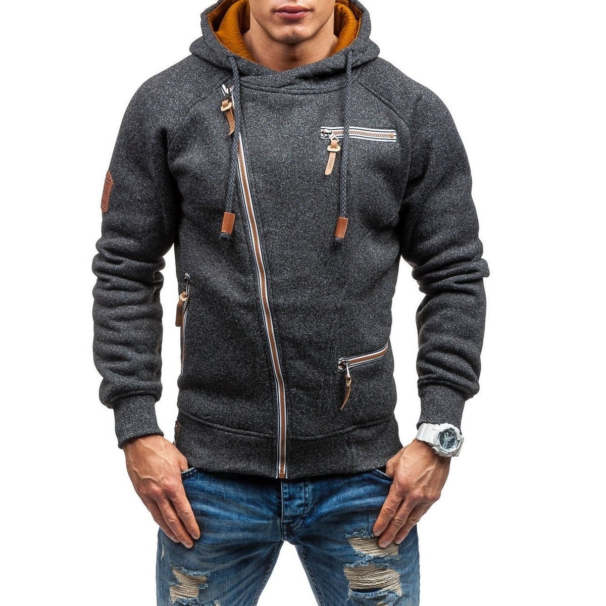 ZoomLLShop1's tweet image. Men #SideZipper Plus Size Gauze #Hoodies Sweater! Visit our #store for outstanding #sportswear like these and more! Zoomllshop is a retail #Bull Fitness #business!