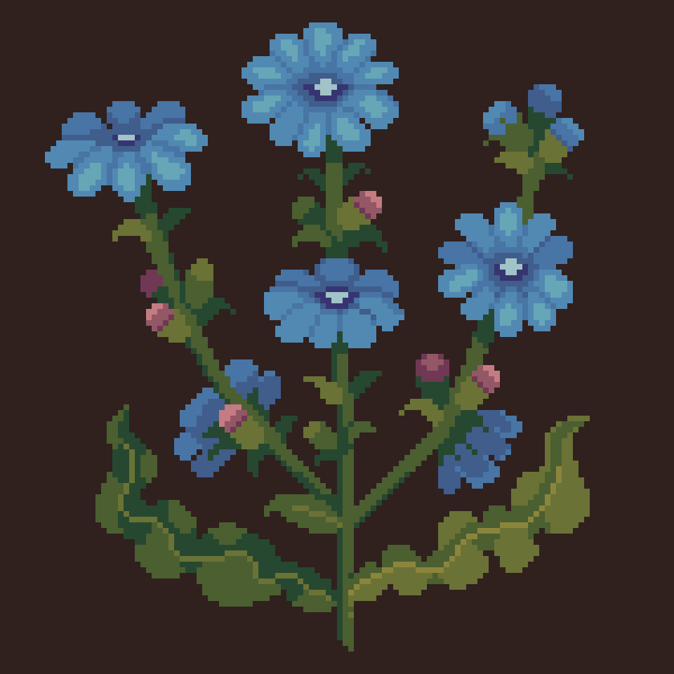 keelapine's tweet photo. Chicory 📘🌿 some pixel art for Clover's journal #RunawayFur #pixelart #ドット絵 #gamedev #indiedev #indiegame https://t.co/vtWyDA77rw