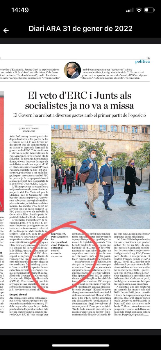 <a href="/quimbertomeu/">Joaquim Bertomeu</a> ! tots tres van en direcció a la mateixa porta ... la absència del nom de la consellera Vilagrà, la fa més present ! i també fa més evident l'oblit periodístic.