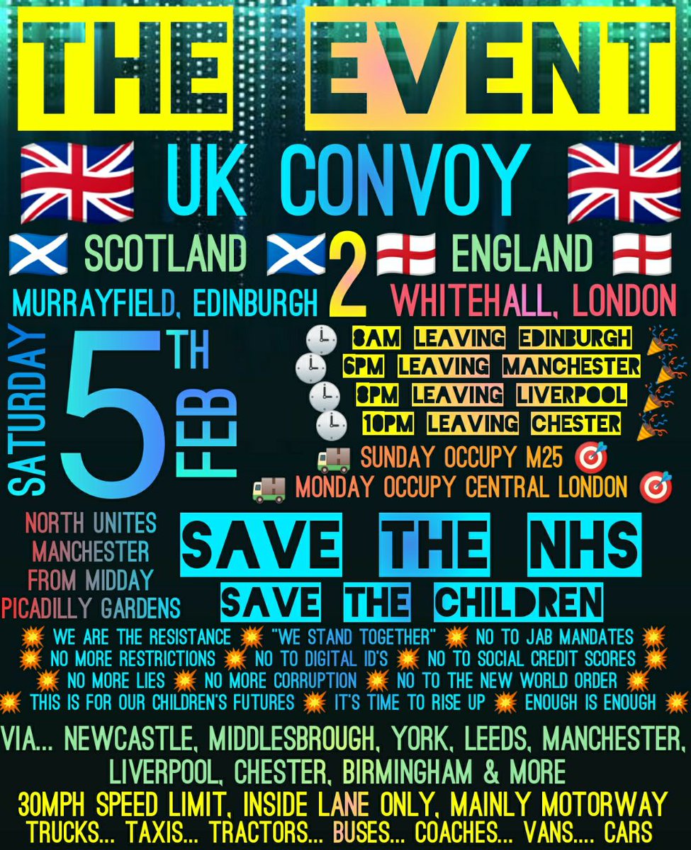 🇬🇧 Any vehicle any size! Central London takeover! ✊
#ukconvoy 
#EnoughIsEnough 
#Strongertogether