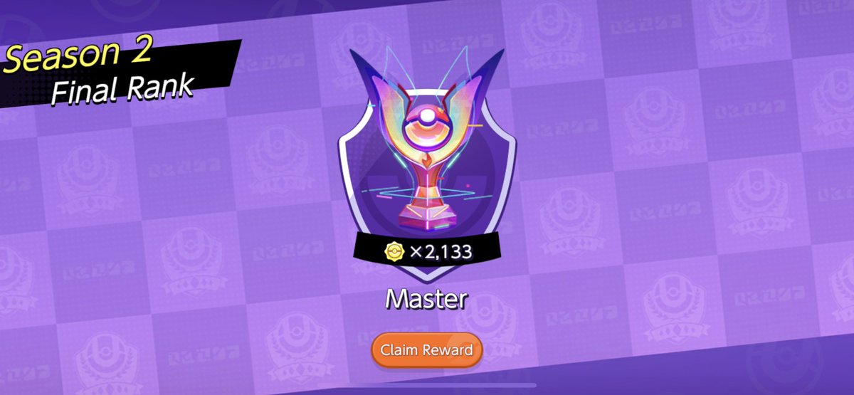 Didn’t get to play as much as I wanted to end season, but still happy I reached my season goal and gained a lot of tourney and competitive experience. Gonna keep pushing for this new season! #pokemonunite