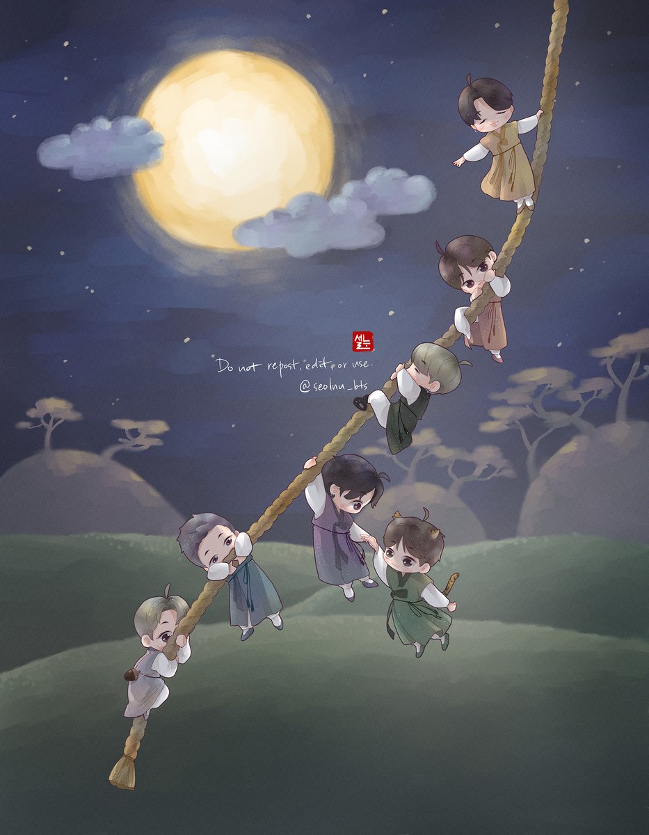 seolnu_bts's tweet photo. 새해 복 많이 받으시고 즐거운 설 보내세요💜
_내맘대로 해님달님 방탄소년단 ver.

#bts #btsfanart https://t.co/Gigp5TN7lw