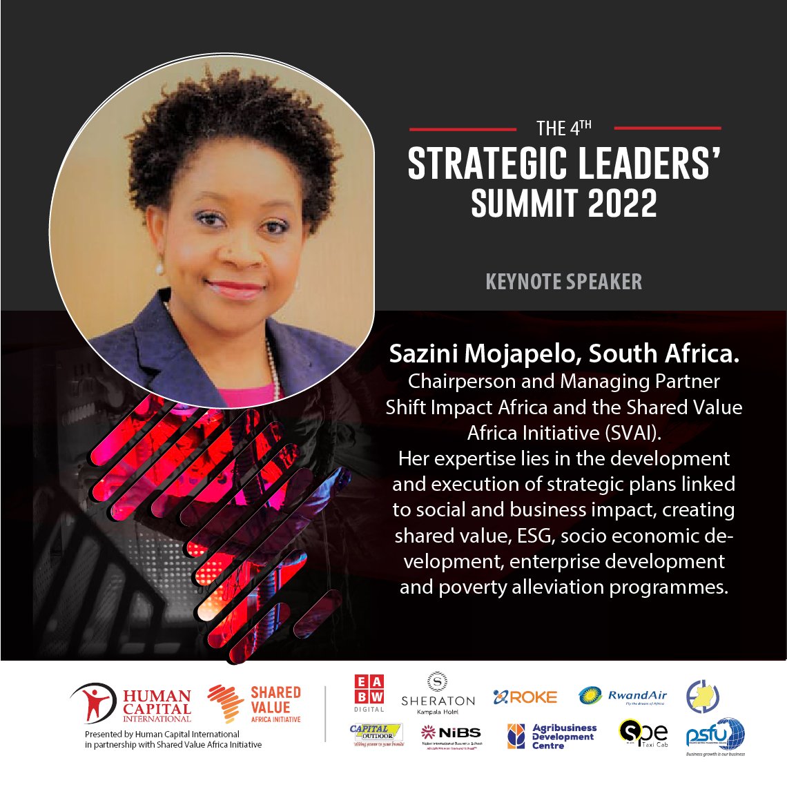 EabwN's tweet photo. The #SLS2022 is aimed at discussing key issues affecting SMEs and Start-ups in Africa. #jinja #samson @eabwmedia @GIvudria  Register now; https://t.co/J2Cr6EgtsN to listen to Ms. Thandi Juliet Mabera, President Circle of Global Business Women in South Africa https://t.co/GZxKhyA3qz