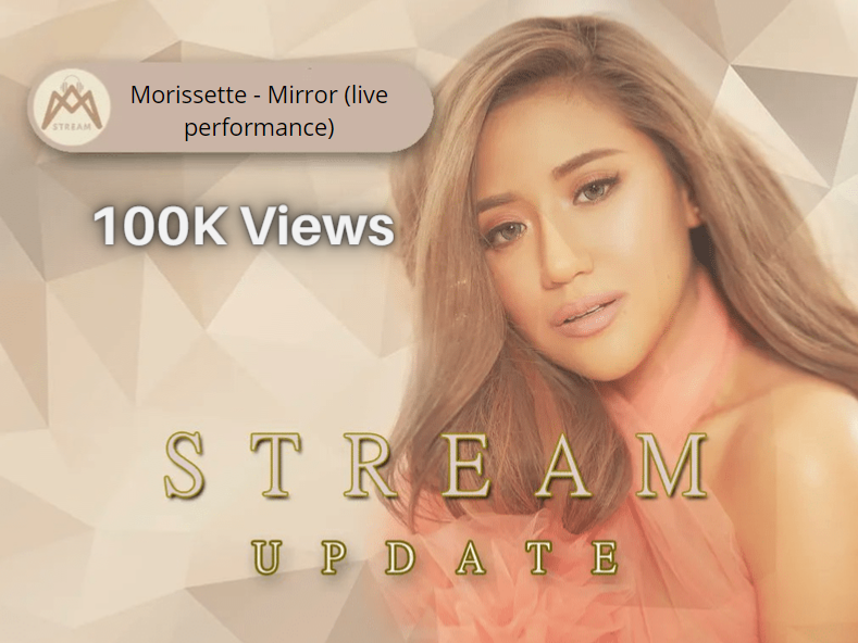 streamorissette's tweet photo. JUST IN: Asia's Phoenix @itsMorissette's live performance of 'Mirror' has now reached 100k views on YouTube.
🔗https://t.co/7ABYrLuJB4
@itsMorissette
#SignatureEP
#MorissetteAmon https://t.co/gunA2azRAv
