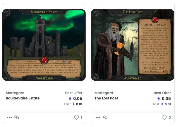 WalterKrank's tweet photo. A really cool scavenger hunt threw up some NFTs. Delighted @mortegardgame! Great project, amazing team and awesome  lore.
#NFTProject #NFTCommunity #mortegardgame #WAGMI #maticnft https://t.co/FsEL1UkhCE