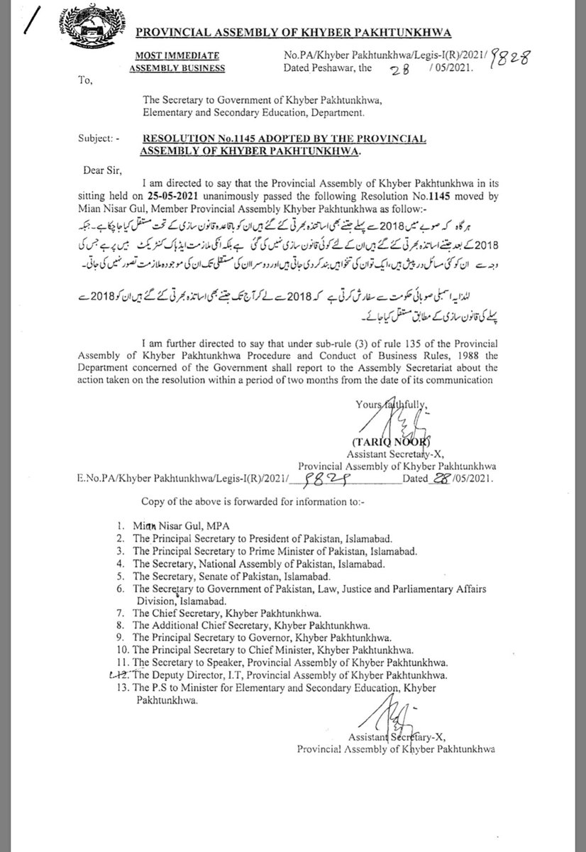 MSM3638's tweet photo. @ShahramKTarakai Regularisation of 64k Teachers is pending since 2018 &amp; Adhoc Teachers have been subjected to mental torture while facing issues like salary stoppage, no increment, no transfer etc. Implement resolution1145. @IMMahmoodKhan @ImranKhanPTI @kamrankbangash #Regularise64kAdhocTeachers https://t.co/EQ4mM2Nv2N
