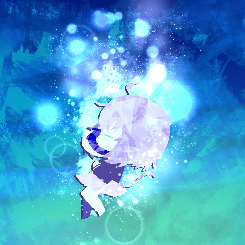 猫又おかゆ 「ウミユリ海底譚1000万再生おめでとう～ #絵かゆ 」|トゥーミのイラスト
