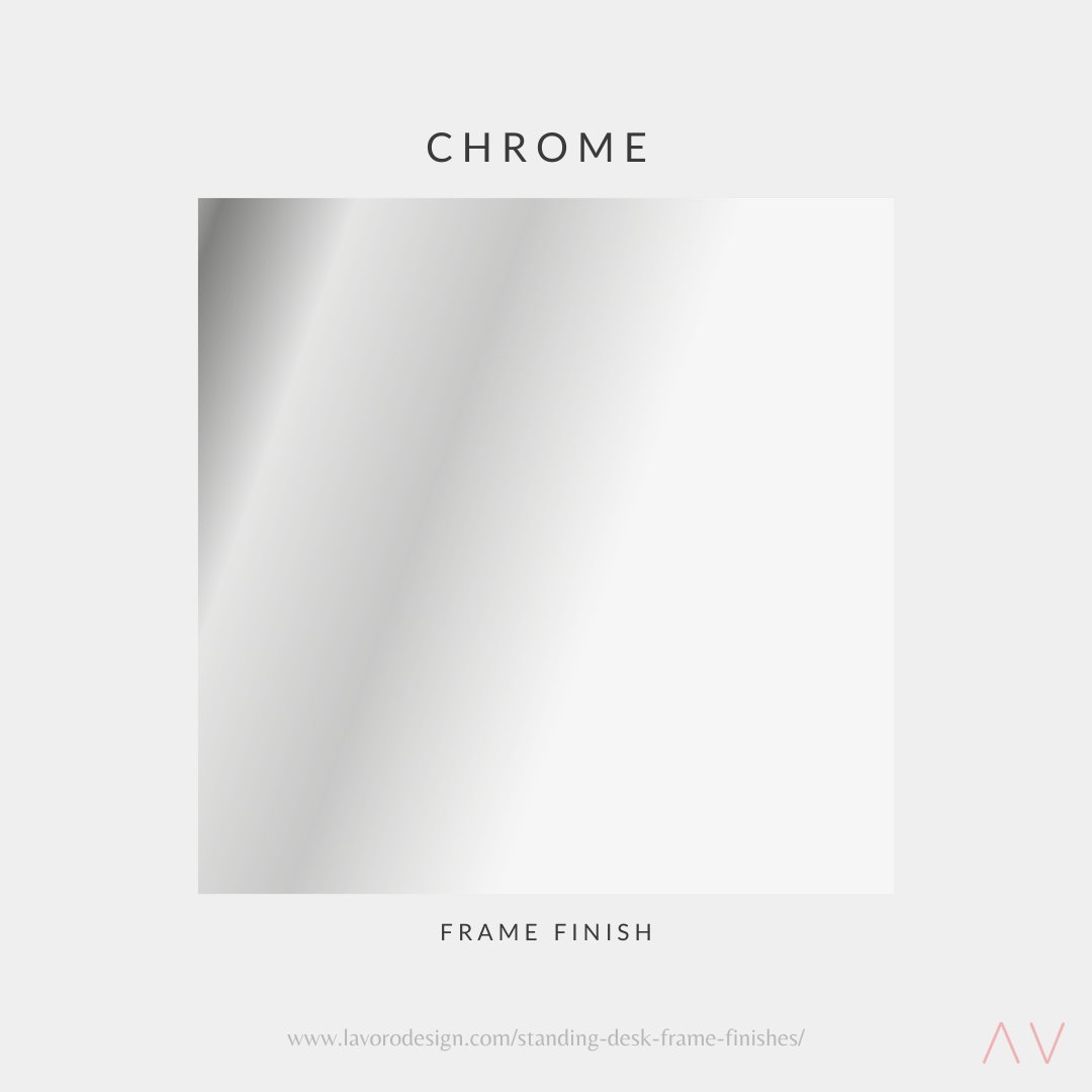Chrome Frame Finish.
.
Beautiful highly reflective mirror smooth finish which provides a more sophisticated &amp; cool look to a room.
.
Check it out here:
lavorodesign.com/standing-desk-…
.
For more information, please get in touch: 
📞 0330 133 1112
📧 info@lavorodesign.com 

#lavorodesign
