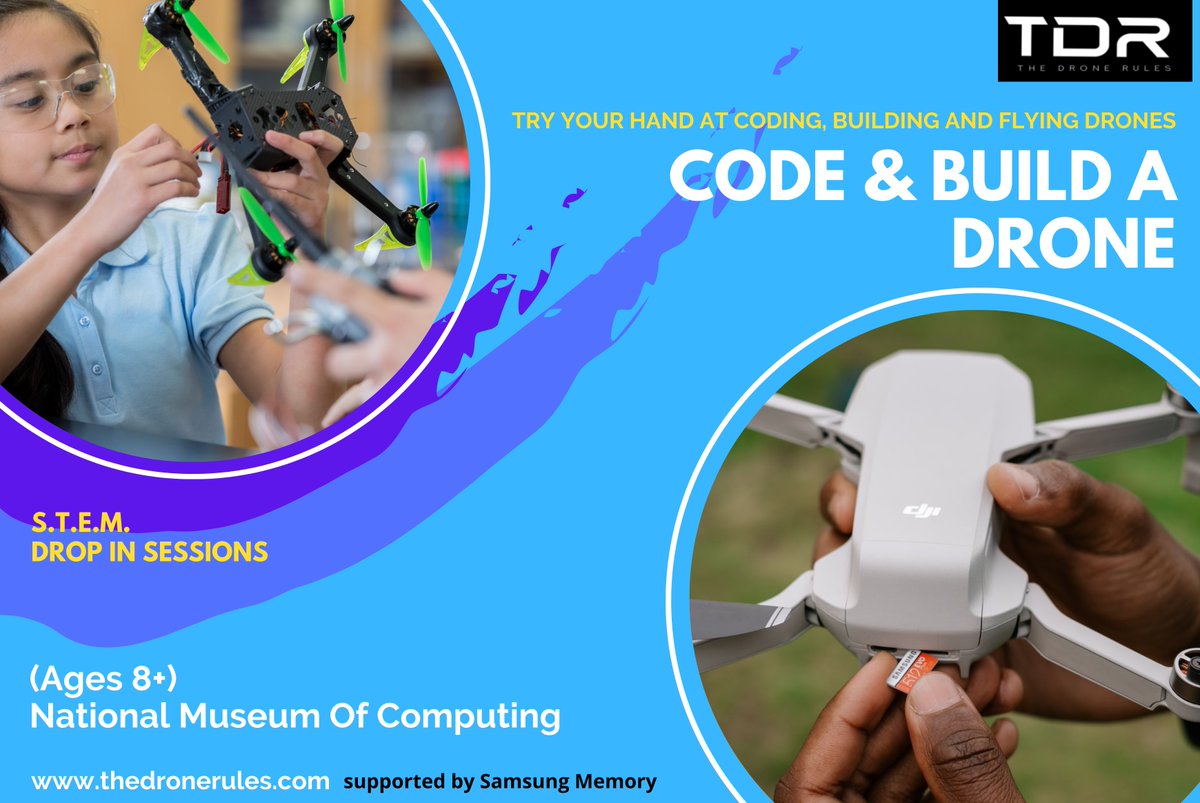 TNMOC (@tnmoc) on Twitter photo We are seeking the next generation of young Scientists, Engineers, Mathematicians and Technologists! This Half Term, join <a href="/TheDroneRules/">TDR</a> at <a href="/tnmoc/">TNMOC</a> and learn how to build and code a drone. Don't miss out! Book now: ow.ly/YXjG50HHuzb
#stem #interactive #workshop #family #fun We are seeking the next generation of young Scientists, Engineers, Mathematicians and Technologists! This Half Term, join <a href="/TheDroneRules/">TDR</a> at <a href="/tnmoc/">TNMOC</a> and learn how to build and code a drone. Don't miss out! Book now: ow.ly/YXjG50HHuzb
#stem #interactive #workshop #family #fun
