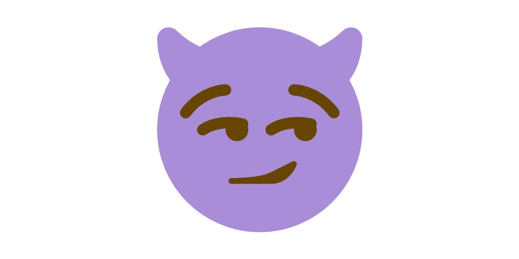 😏 smirk + 👿 demon-angry =