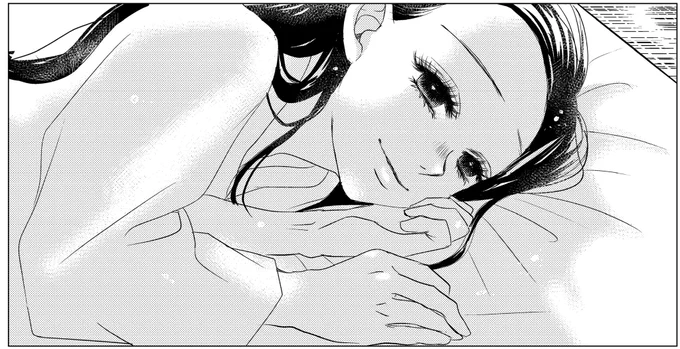 愛おしくてたまらない、という表情で⚡️を見つめる🎀。
自分のためにいっぱいっぱいになる⚡️が可愛くて、長女の庇護欲もあるんだけど、でも男性としての格好良さに惹かれたり夫として頼りにしてる部分もあって、いろんな感情が入り混じってのこの表情。 