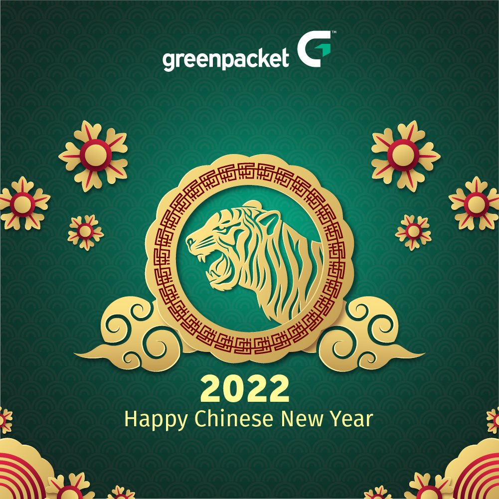 greenpacket's tweet photo. Happy Chinese New Year from Green Packet! May you and your loved ones have a TIGER-IFIC year ahead and be blessed with good fortune and health. https://t.co/zF8LSuDQ1s