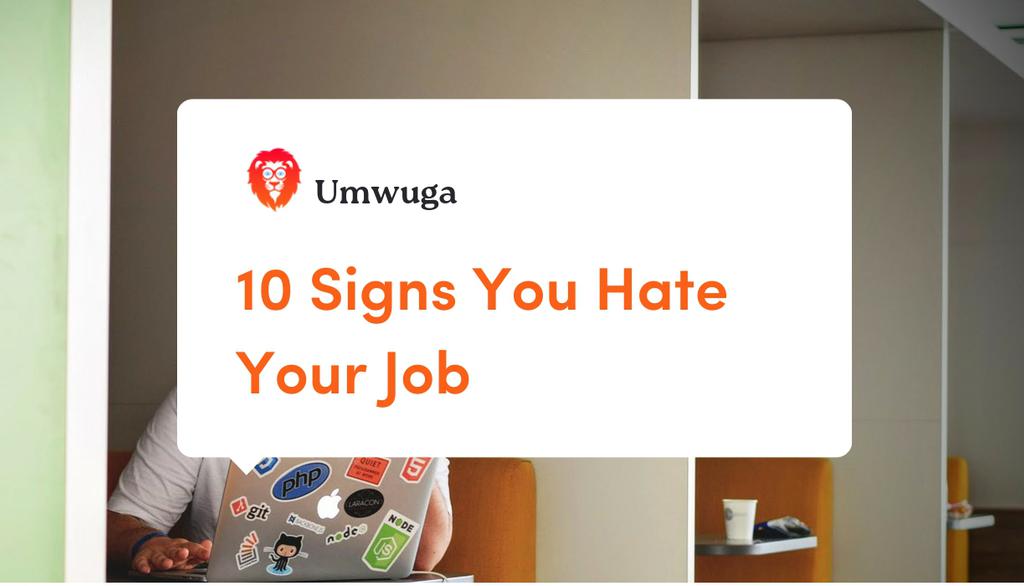 umwuga's tweet photo. If you like what you do, you'll be motivated to make sure everything goes well. But if you don't like your job, then you'll probably find yourself putting less effort into doing things right.

Read the full article: 10 Signs You Hate Your Job
▸ https://t.co/clhI7Myv2G https://t.co/1SMzR6FU7Q
