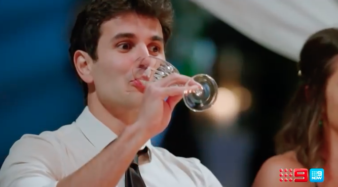 Tahls's tweet photo. Raising my glass to Levi, hero of tonight's episode #MAFS https://t.co/8sPkqRIAau