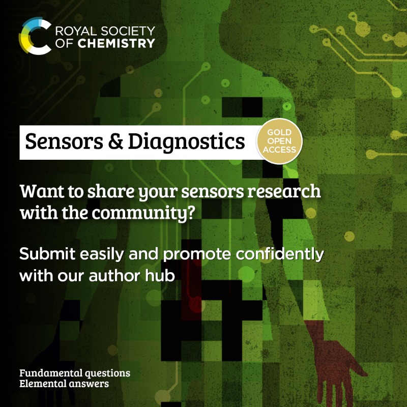 RoySocChem's tweet photo. Did you hear that the first issue of @Sensors_rsc is out now? This is the only journal of its kind to publish research on both new sensors and their real-life applications to diagnostics. And it’s #openaccess.