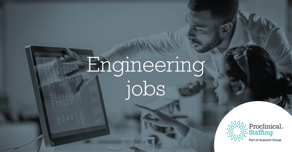 Proclinical's tweet photo. We are currently recruiting for engineering vacancies in medical devices, pharma and biotechnology and are looking for experienced professionals for a broad and extensive range of positions. Find out more by visiting our website:
https://t.co/5Nlm5nvK4H
#GlobalGrowthPartners https://t.co/BoVqkcwuv8