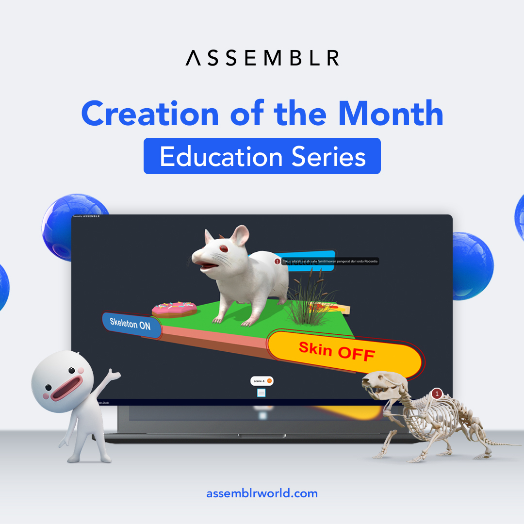 assemblrworld's tweet photo. Learning doesn’t have to be boring. Here are a few examples you can take from our Creation &amp; Highlights of the Month! 🤩 And yup, it’s a special one—all of them are education creations! #Assemblr #ARForEveryone #CreationOfTheMonth #MadewithAssemblr #AugmentedReality #AR #3D https://t.co/u2Zqx8CylB