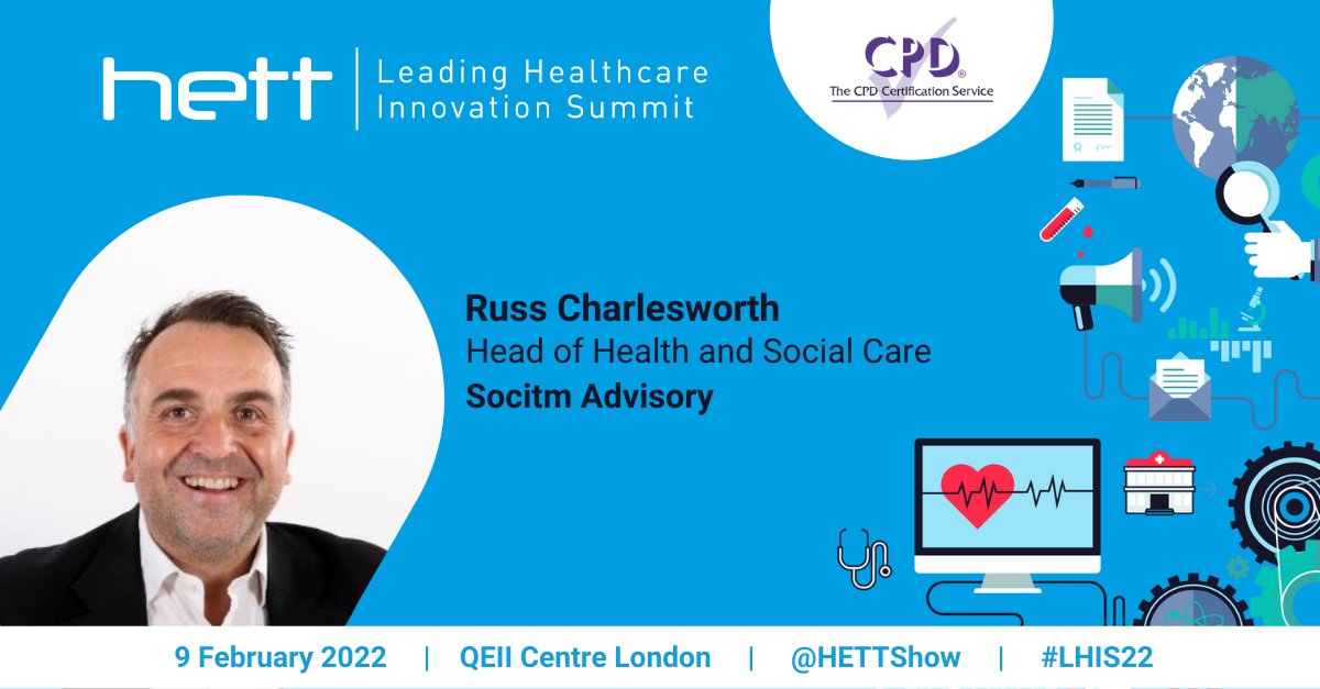 Socitm Advisory (@socitmadvisory) on Twitter photo See our one-and-only Practise Director for Integrated Care <a href="/socitmrussc/">Russ Charlesworth</a> chairing and sharing at his 2pm event on the implications of the Social Care White Paper on the Future Design of #integratedcaresystems at <a href="/HETTShow/">HETT Show</a>'s #LHIS22 this Feb 9.
Book now: register.hettshow.co.uk/hett-lhis-2022… See our one-and-only Practise Director for Integrated Care <a href="/socitmrussc/">Russ Charlesworth</a> chairing and sharing at his 2pm event on the implications of the Social Care White Paper on the Future Design of #integratedcaresystems at <a href="/HETTShow/">HETT Show</a>'s #LHIS22 this Feb 9.
Book now: register.hettshow.co.uk/hett-lhis-2022…