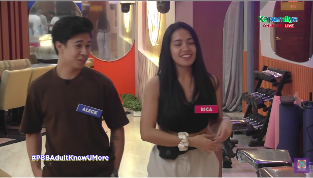 PBBabscbn's tweet photo. Rica: Thank you Aleck you're so sweet #PBBAdultKnowUMore https://t.co/wUMR2u8js9