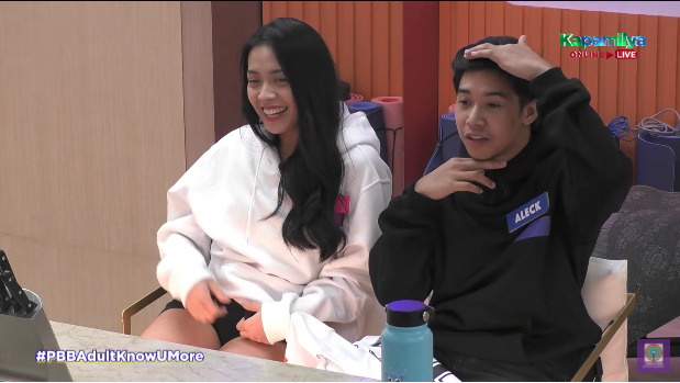 PBBabscbn's tweet photo. Rica: Thank you Aleck you're so sweet #PBBAdultKnowUMore https://t.co/wUMR2u8js9