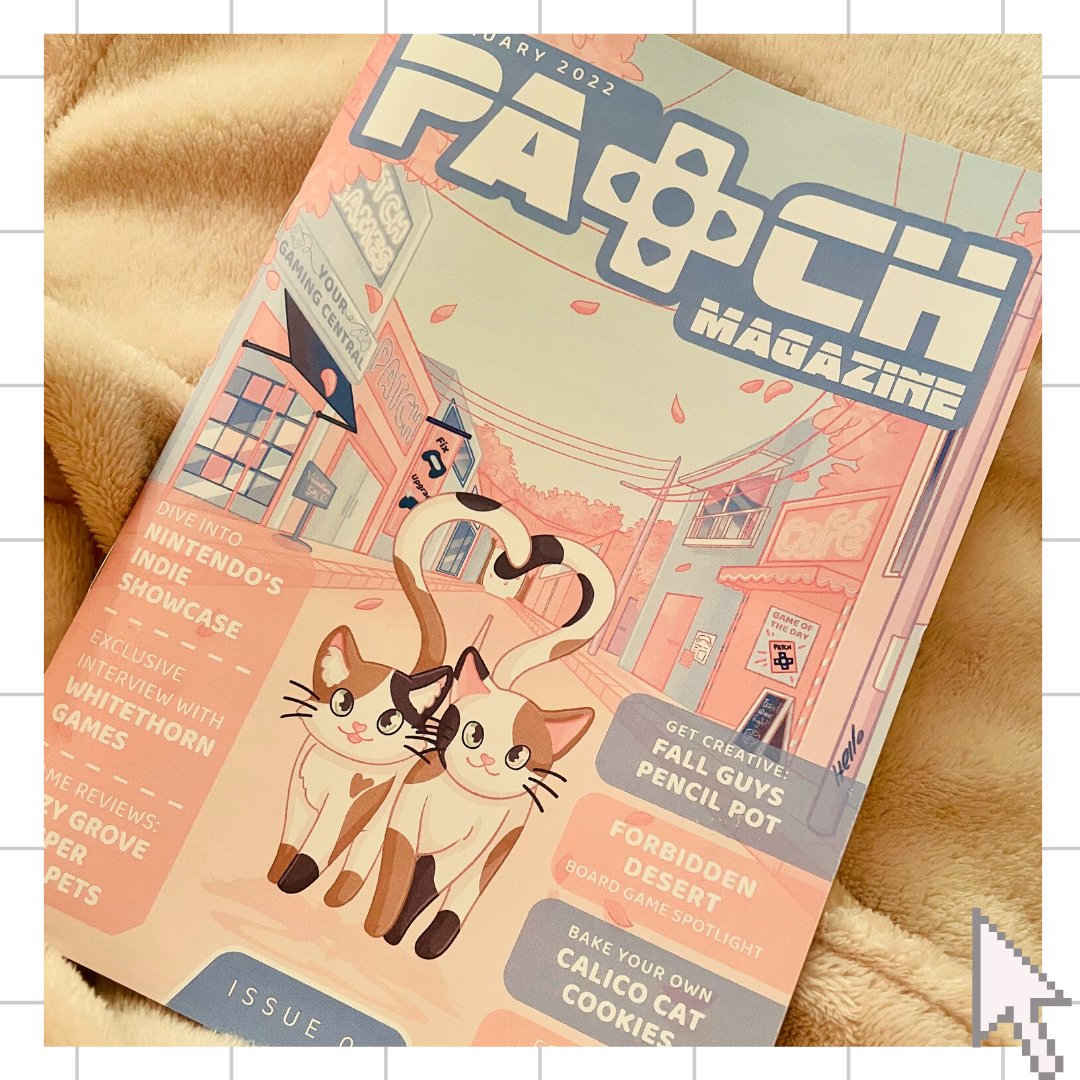 thepatchmag's tweet image. The CUTEST cover ever... we can't wait for you to all receive this month's edition of Patch Magazine. Who's excited?!
.
.
#PatchMag #Indiegaming