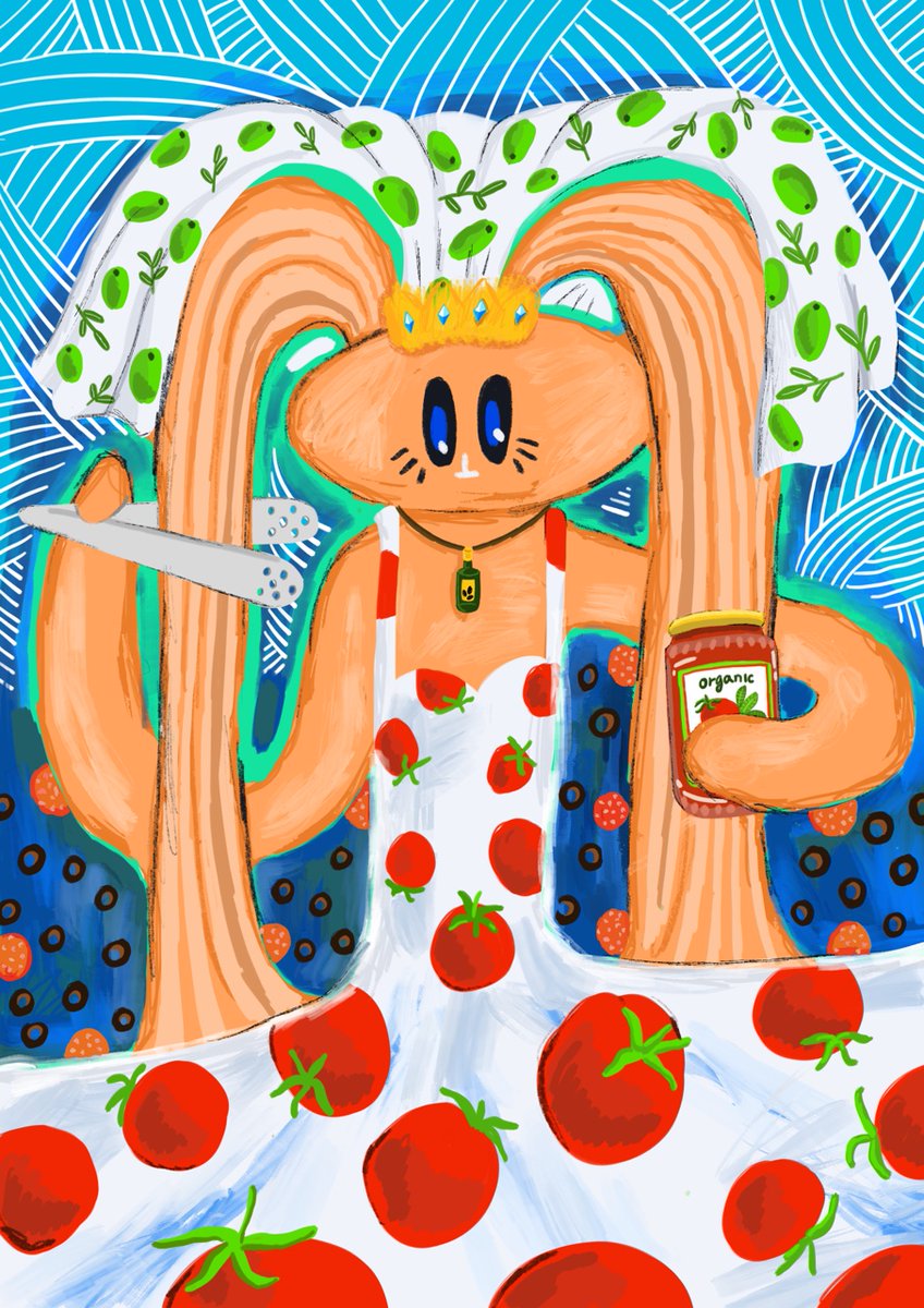 Hello! my friends! 
#Kleton Yobit Art is ready!
I've been on vacation with my kids for a month.
I think I spent a month as a chef.
I ate my last supper today. School starts tomorrow. Yay!
I made my kids' favourite pasta happy!
opensea.io/yoyqueen_k
